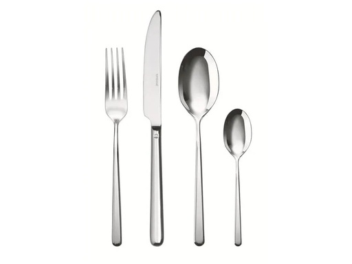 [90241307 1414058] Sambonet Besteck-Set Linear 24-teilig, Silber