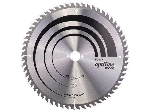 [90241314 1338617] Bosch Professional Kreissägeblatt Optiline Wood, 315 x 30 x 3.2 mm, Z 60