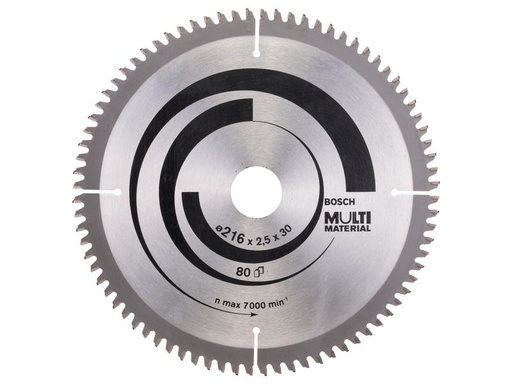 [90241401 1338600] Bosch Professional Kreissägeblatt Multi Material, 216 x 30 x 2.5 mm, Z 80
