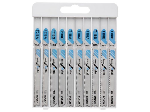 [90241431 1338097] Bosch Professional Stichsägeblätter-Set Basic for Metal, 10-teilig