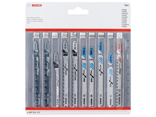 [90241488 1338104] Bosch Professional Stichsägeblätter-Set All in One, 10-teilig
