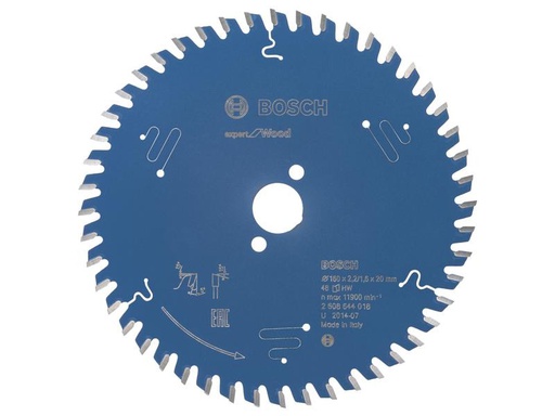 [90241542 1338663] Bosch Professional Kreissägeblatt Expert for Wood, 160 x 20 x 2.2 mm, Z 48
