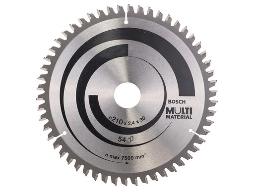 [90241575 1338607] Bosch Professional Kreissägeblatt Multi Material, 210 x 30 x 2.4 mm, Z 54