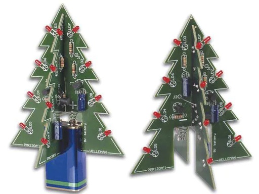 [90241649 1351589] Whadda Bausatz 3D-Weihnachtsbaum