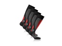 Rohner Socks Skisocken Rot/Schwarz 2er-Pack