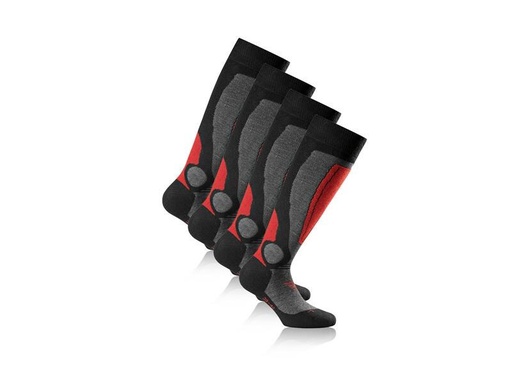 [90241704 1412802] Rohner Socks Skisocken Rot/Schwarz 2er-Pack