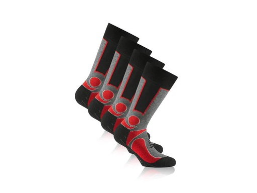 [90241739 1413253] Rohner Socks Socken Trekking Rot/Schwarz 2er-Pack
