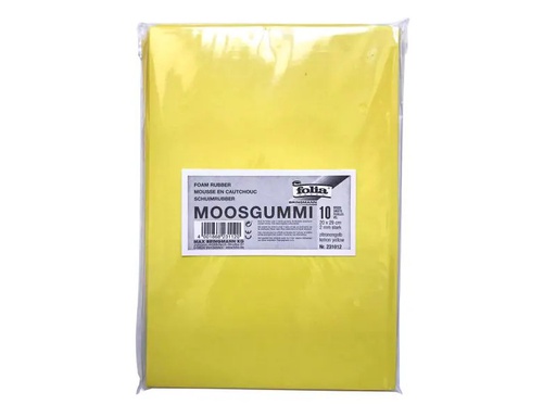 [90004147 599540] Folia Moosgummi-Set 10 Stück, Zitronengrün