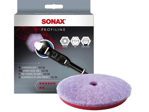 [90242475 1407379] Sonax Polierpad Profiline, Hybrid Woll Pad, Ø 165 mm, 1 Stück