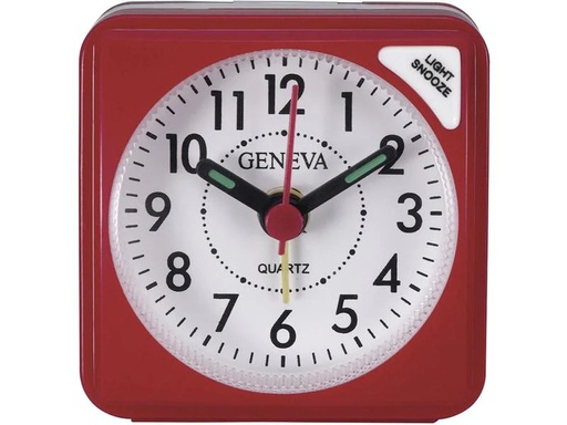 [90242750 1411562] Technoline Klassischer Wecker Modell S Rot