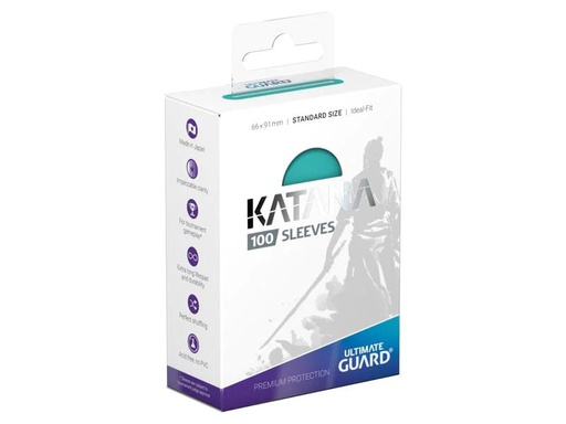 [90242998 1320006] Ultimate Guard Kartenhülle Katana Sleeves Standardgrösse Türkis 100