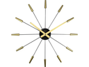 NeXtime Wanduhr Plug Inn Ø 58 cm Gold