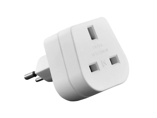 [90243088 1395346] Schönenberger Reiseadapter CH – UK, Weiss