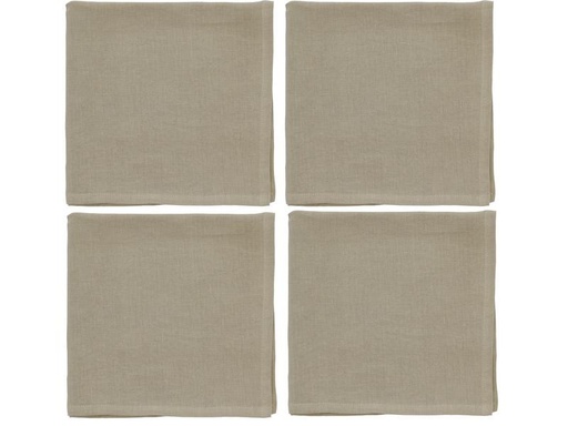 [90243111 1415006] Södahl Stoffserviette Pure Linen 45 cm x 45 cm, 2 Stück, Beige