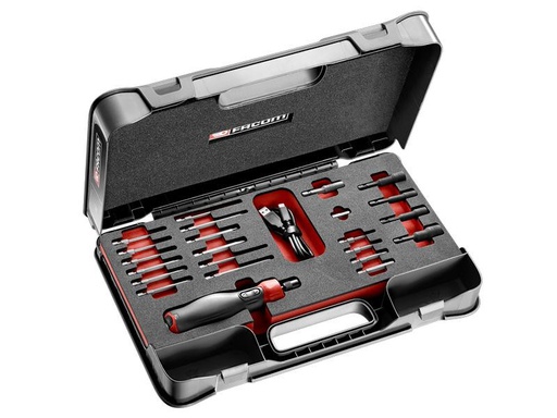 [90243248 1391147] Facom Schraubenzieher-Set mit Power Assist 23-teilig