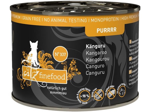 [90243259 1293296] catz finefood Nassfutter Purrrr No.107 Känguru, 200 g