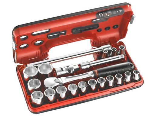 [90243358 1391146] Facom Steckschlüssel-Set 1/2, DBOX 21-teilig