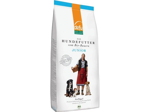 [90243433 1401356] defu Trockenfutter Junior Bio Geflügel, 12.5 kg