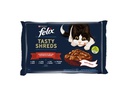 Felix Nassfutter Tasty Shred Original mit Fleisch in Gelee, 4x80g