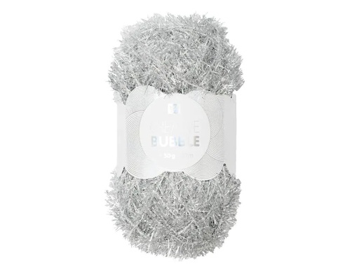 [90042062 945191] Rico Design Wolle Creative Bubble 50 g Metallic Silber