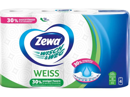 [90243733 1298407] Zewa Haushaltspapier Wisch &amp; Weg 4 Stück