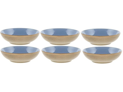 [90243797 1418700] Bitz Suppen- &amp; Pastateller Wood Ø 20 cm, 6 Stück, Wood/Ocean