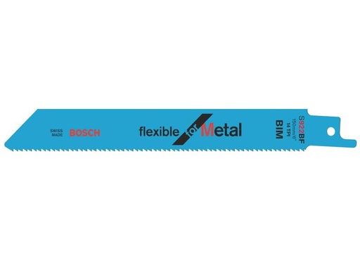 [90243821 1338723] Bosch Professional Säbelsägeblatt S 922 BF Flexible for Metal, 5 Stück