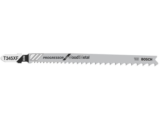 [90243833 1338573] Bosch Professional Stichsägeblatt T 345 XF Progressor Wood and Metal, 5 Stück