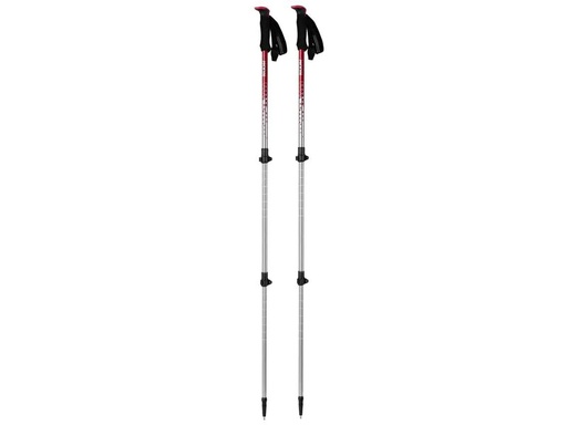 [90244055 1308969] KOOR Wanderstock Aluminium Telaao Rot