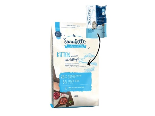 [90042196 562046] Sanabelle Trockenfutter Kitten, 2 kg