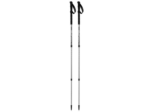 [90244249 1308973] KOOR Wanderstock Aluminium Rivoola Schwarz/Silber