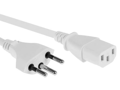[90244318 1253249] FURBER.power Netzkabel C13-T12 0.5 m Weiss