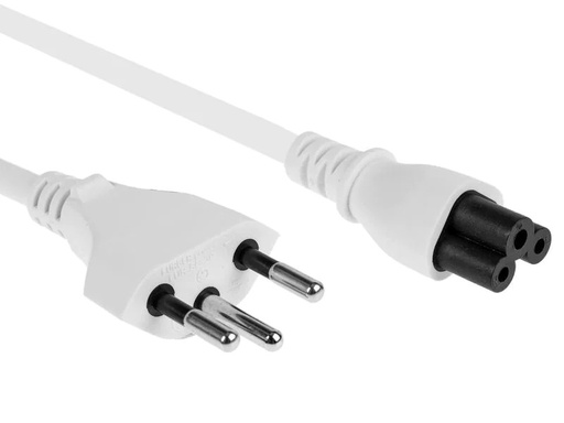 [90244467 1253273] FURBER.power Netzkabel C5-T12 0.5 m Weiss