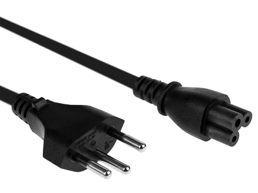 [90244469 1253264] FURBER.power Netzkabel C5-T12 0.5 m Schwarz