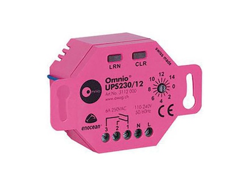[90042316 237614] Omnio Funk-Schaltaktor EnOcean UPS230/12 2-Kanal
