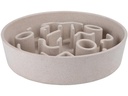 District 70 Bambusnapf Bamboo Dog Slow Feeder Ø 21 cm, Creme-Weiss