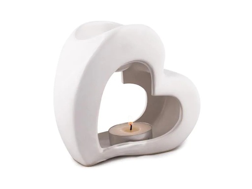 [90244626 1340212] Pajoma Duftlampe Heart Ø 13 cm, Weiss