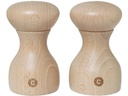 Crush Grind Salz- und Pfeffermühle Lyon 2er Set, 9.6 cm, Hellbraun