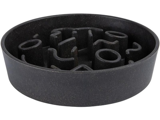 [90244663 1406833] District 70 Bambusnapf Bamboo Dog Slow Feeder Ø 21 cm, Dunkel-Grau