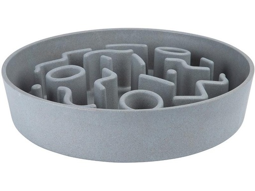 [90244694 1405614] District 70 Bambusnapf Bamboo Dog Slow Feeder Ø 28 cm, Ice-Blue