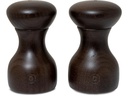 Crush Grind Salz- und Pfeffermühle Lyon 2er Set, 9.6 cm, Dunkelbraun