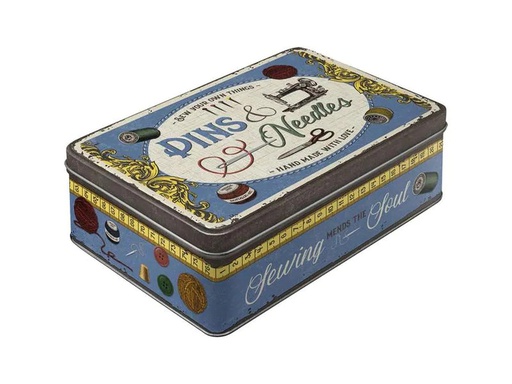 [90245027 1390051] Nostalgic Art Vorratsdose Pins etc. Beige/Gelb/Lila