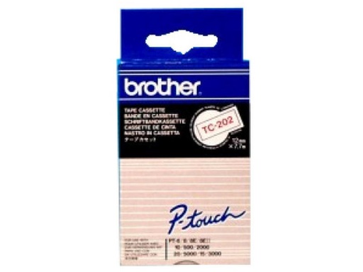 [90245139 1407732] Brother Beschriftungsband TC-202 Rot auf Weiss
