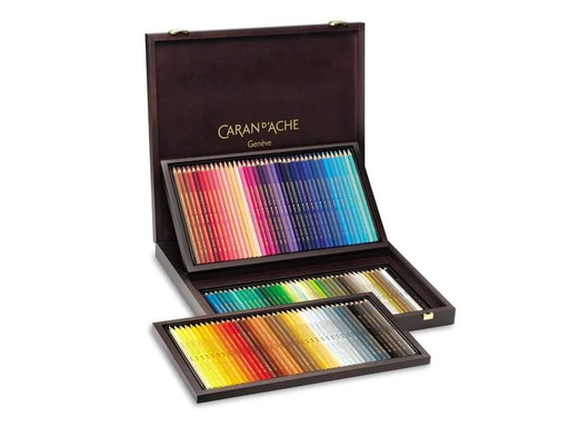 [90042670 1182749] Caran d'Ache Farbstifte Supracolor im Holzkoffer, 120 Stück