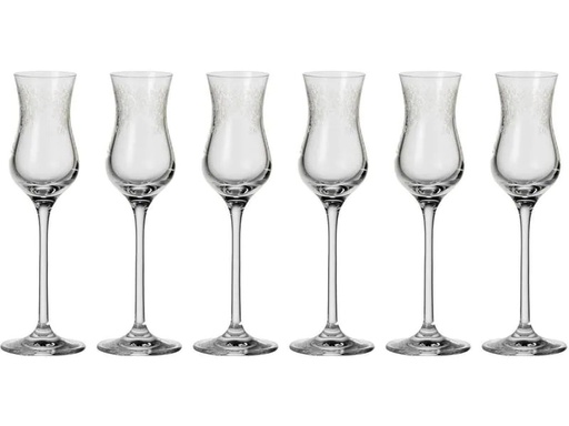 [90042708 552324] Leonardo Grappaglas Chateau 90 ml, 6 Stück, Transparent 