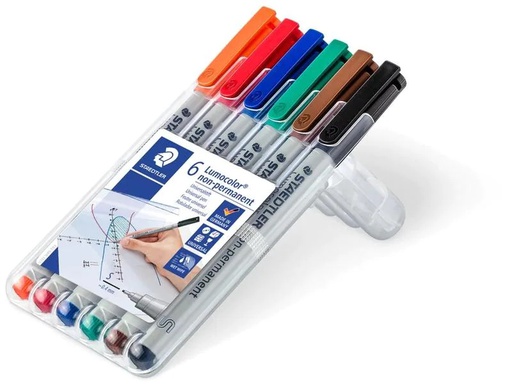 [90245648 1396879] Staedtler Non-permanent Marker Lumocolor 311 6 Stück