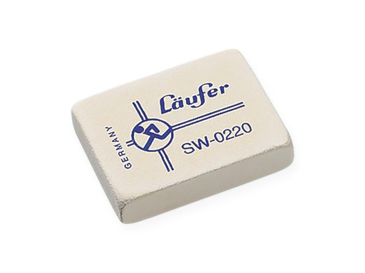 [90245678 1393457] Läufer Radiergummi SW-0220 48 x 36 x 10 mm, Weiss