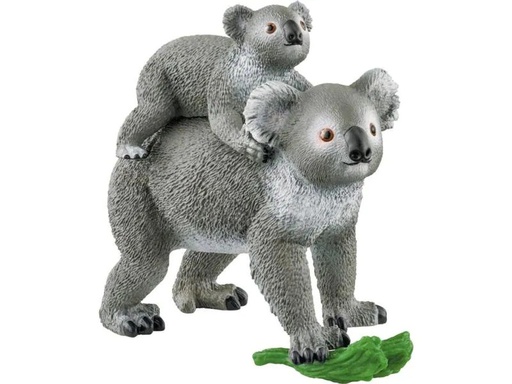 [90245693 1355789] Schleich Spielzeugfigur Wild Life Koala Mutter mit Baby
