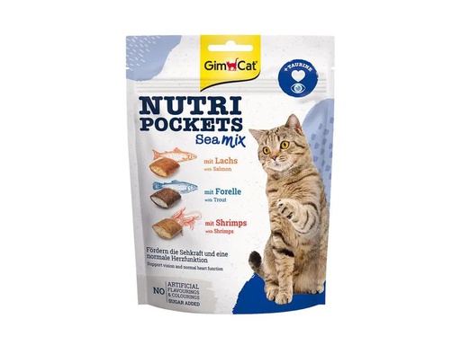 [90245999 1422671] Gimpet Katzen-Snack Nutri Pockets Sea Mix, 150g