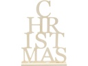 Creativ Company Deko Aufsteller Holz Christmas, 29 x 21 cm